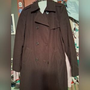 GAP Women's Double-Breasted Brown Coat